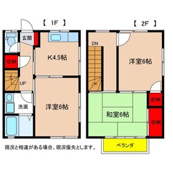 おんたけコーポAの物件間取画像